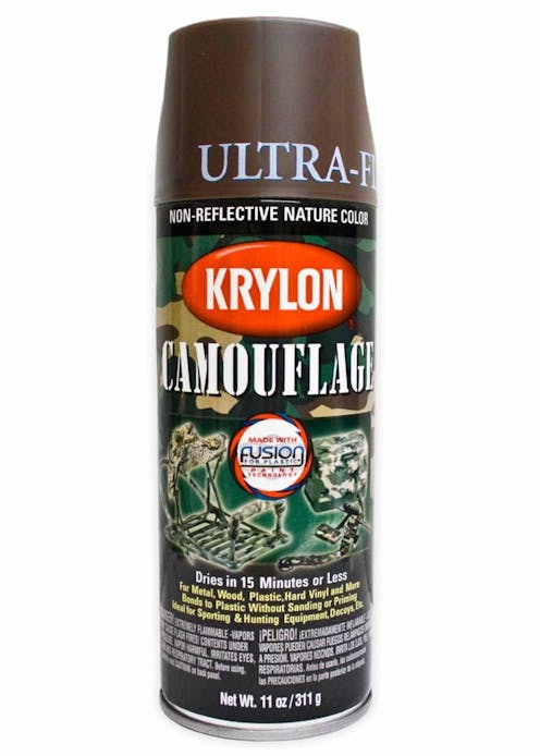krylon camouflage ultra flat brown spray paint