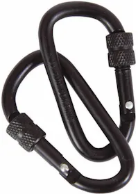 Web-tex - 6mm Locking Carabinas - Black