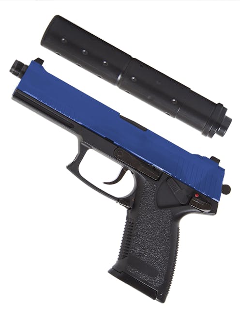 ASG MK23 Socom Airsoft Pistol with Silencer - Black