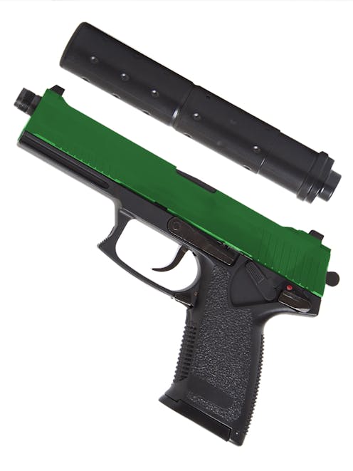 ASG MK23 Socom Airsoft Pistol with Silencer - Black