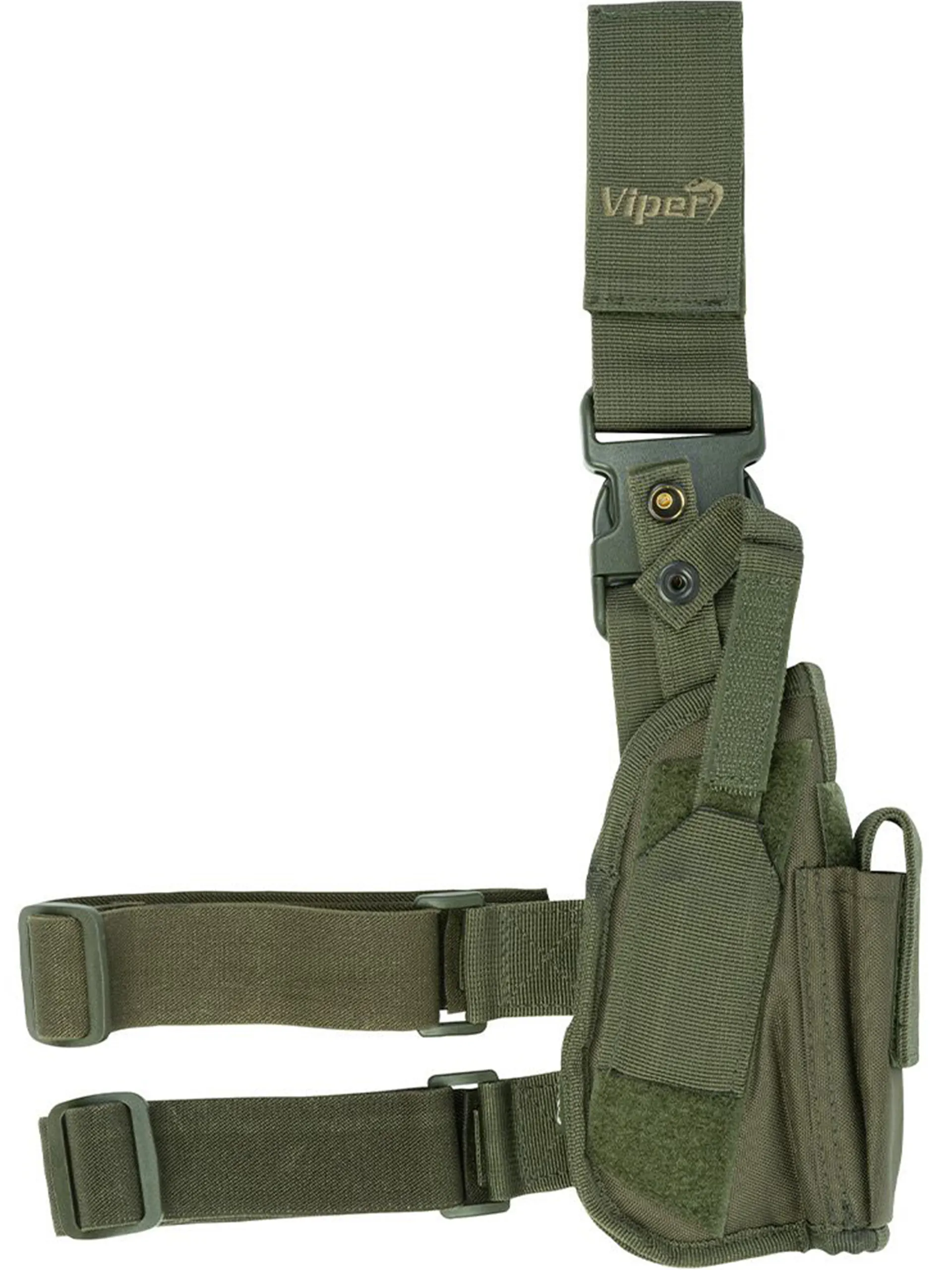 Adjustable Tactical Leg Holster - Left Or Right Hand, Nylon, Black