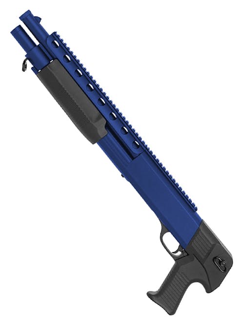 Double Eagle M309 Pump Action Single Shot Shotgun - Airsoft Two Tone Blue