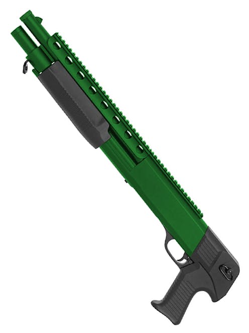 Double Eagle M309 Pump Action Single Shot Shotgun - Airsoft Two Tone Green