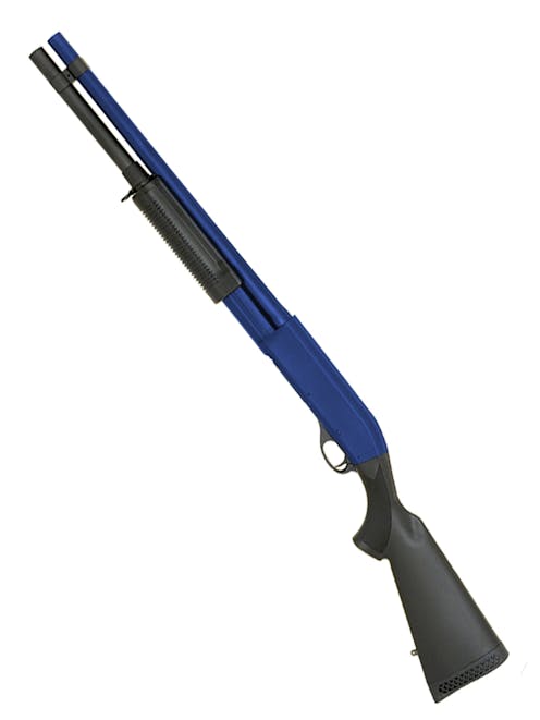 CYMA CM.350L M870 Tri-Burst Pump Action Shotgun Long - Airsoft Two Tone Blue