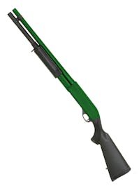 CYMA CM.350L M870 Tri-Burst Pump Action Shotgun Long - Airsoft Two Tone Green