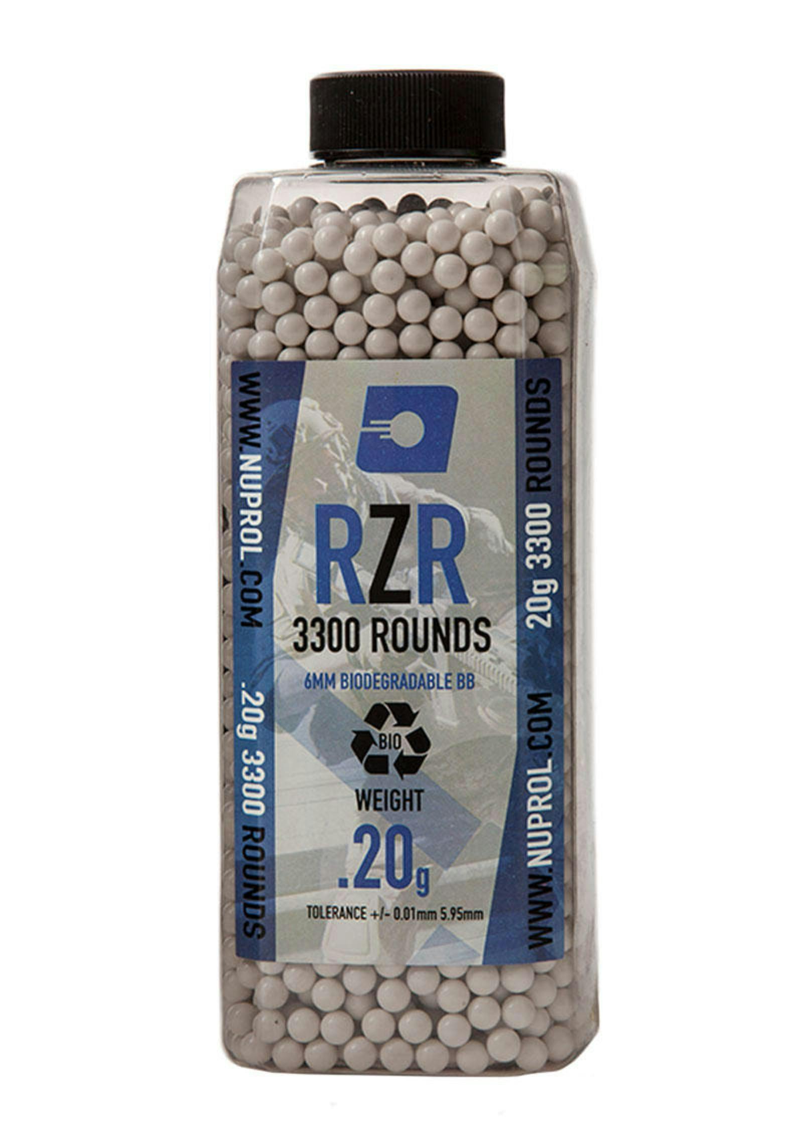 Nuprol RZR 0.20g Precision BBs 3300 Rounds Airsoft Pellets 
