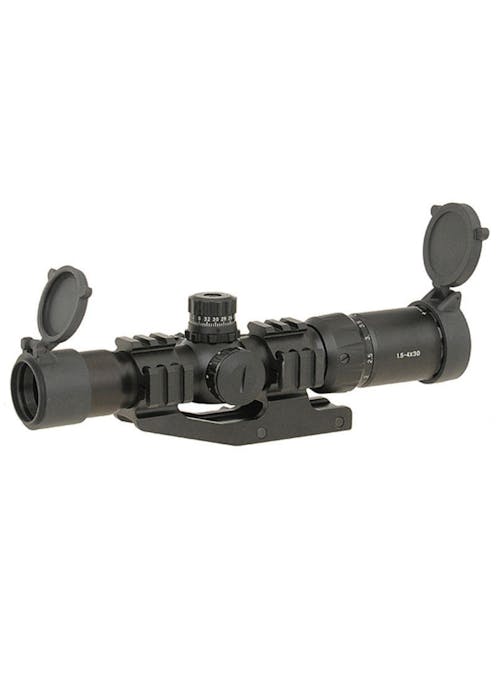 ACM - 1.5-4x30 Rifle Scope w/ Cantilever Mount - Black