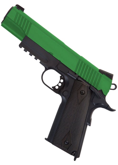 Cyber Gun Rail Gun Series Colt 1911 CO2 Blowback Pistol