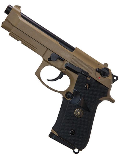 WE Europe M92 M9A1 Marine Insignia Co2 Gas Blowback Pistol