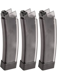 ASG 75rnd Transparent Magazines for CZ Scorpion Evo AEGs; 3 Pack