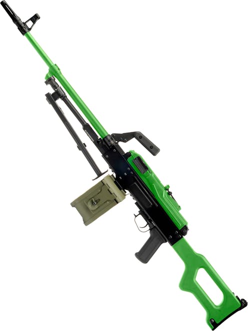 A&K PKM Airsoft Rifle w/ Drum Magazine