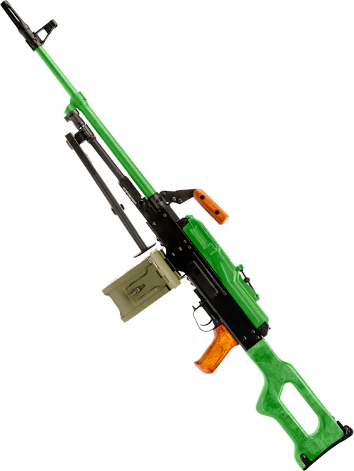 A&K PKM Airsoft Rifle w/ Drum Magazine