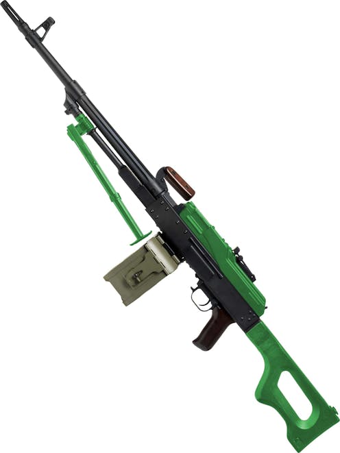 A&K PKM Airsoft Rifle w/ Drum Magazine