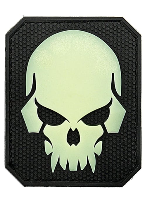 EMERSONGEAR - Luminous Green Skull Patch - Large