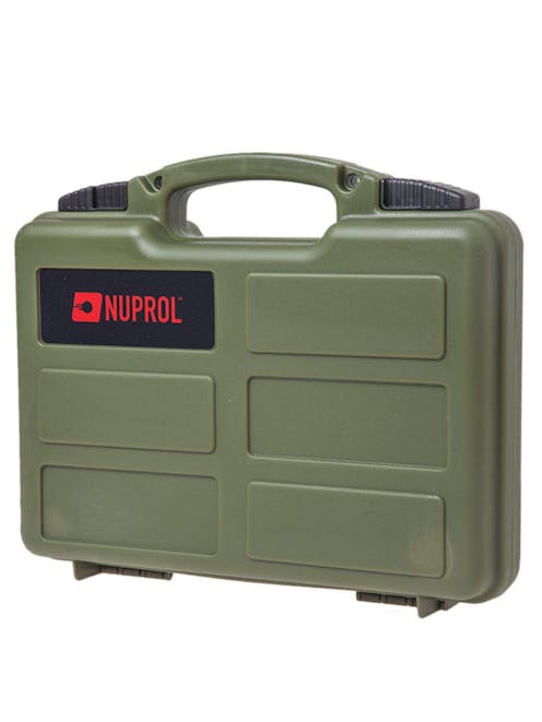 NUPROL - Small Pistol Hard Case 31cm x 21cm - Green