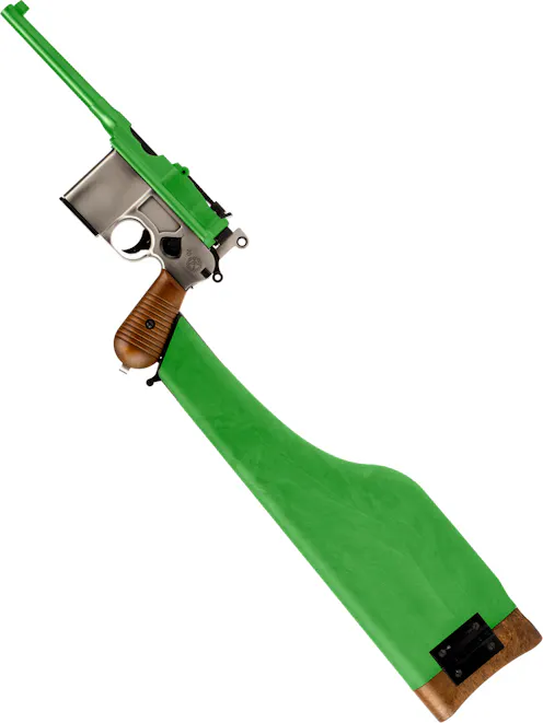 WE M712 Broomhandle GBB Pistol w/ Stock