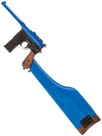 WE M712 Broomhandle GBB Pistol w/ Stock