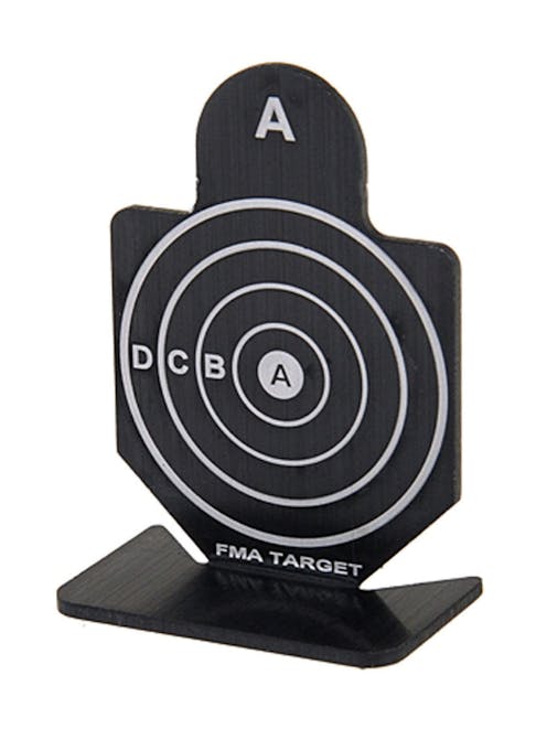 FMA - Metal Shooting Targets Mod.A 4.2cm x 6cm 6 Pack - Black
