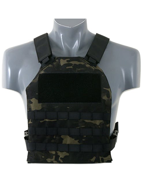 8Fields Tactical - MOLLE Plate Carrier w/ Mock Insert - Black Multicam