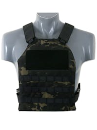 8Fields Tactical - MOLLE Plate Carrier w/ Mock Insert - Black Multicam
