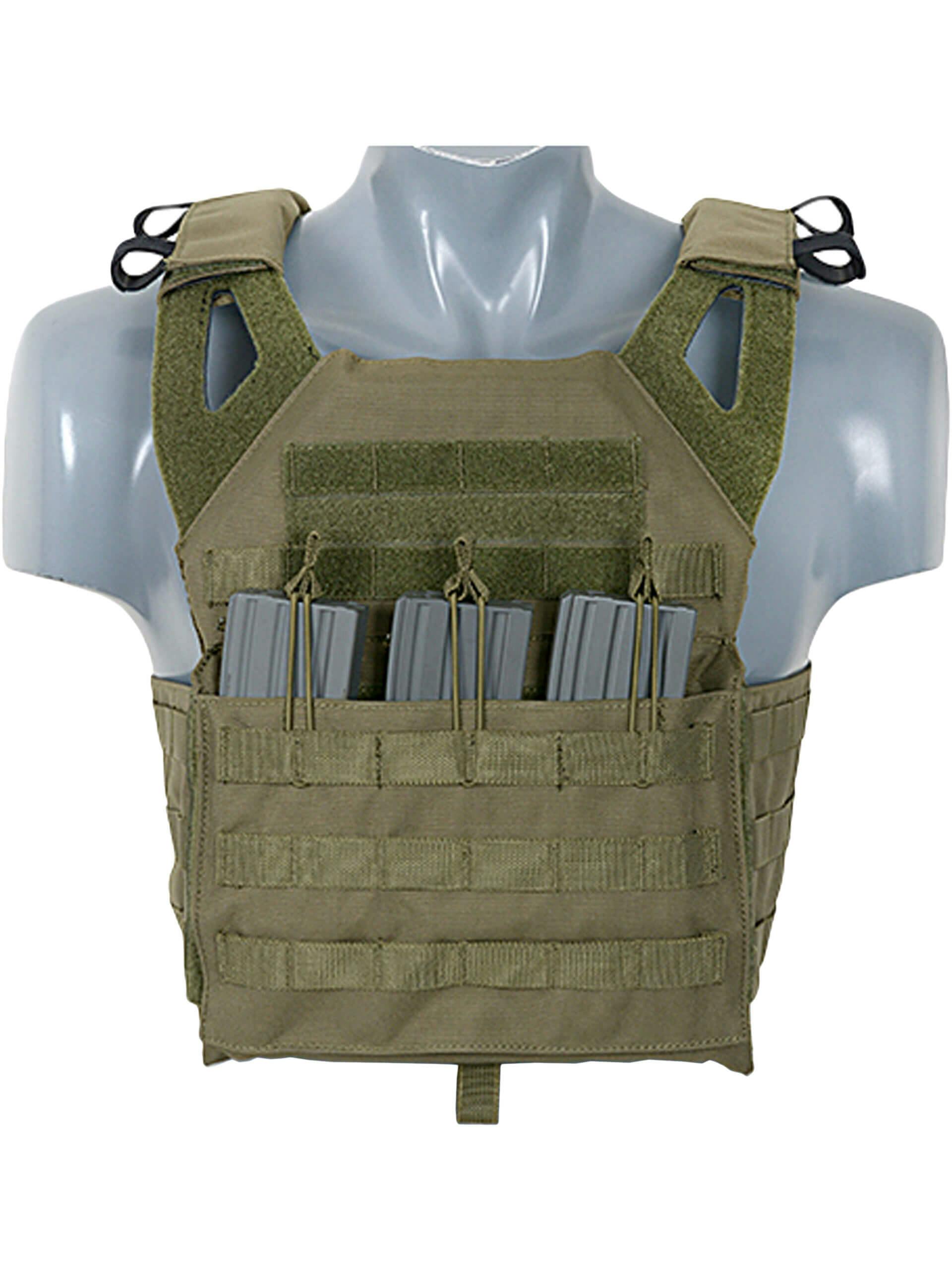 Gilet Tattico Jump Plate Carrier MOLLE JPC Cummerbund Verde OD Olive Buckle  up - 8fields