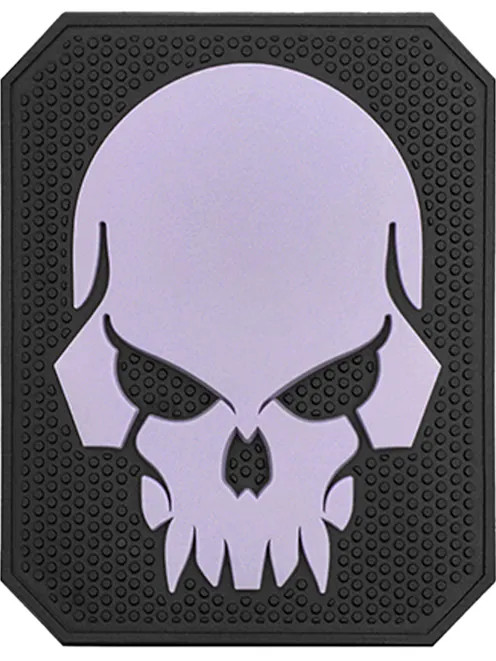 EmersonGear Large Skull PVC Patch; Purple