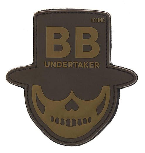 101 Inc. - BB Undertaker PVC 3D Patch - Brown / Tan
