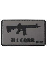 101 Inc. - M4 CQBR PVC 3D Patch - Grey / Black