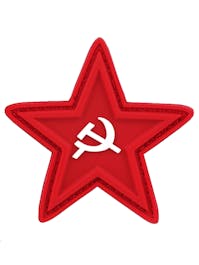 101 Inc. - Red Star Hammer and Sickle PVC 3D Patch - Red