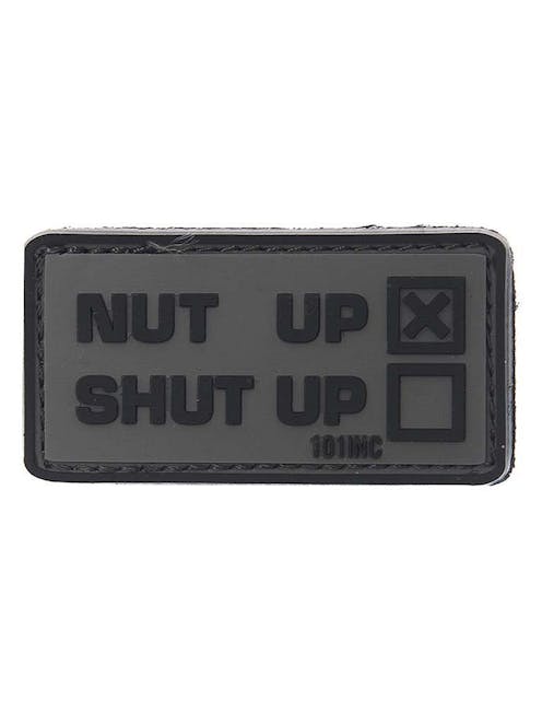 101 Inc. Nut Up Or Shut Up PVC 3D Patch