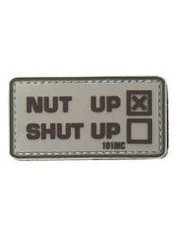 101 Inc. Nut Up Or Shut Up PVC 3D Patch