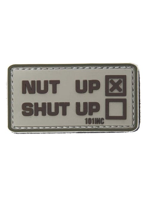 101 Inc. Nut Up Or Shut Up PVC 3D Patch