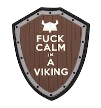 101 Inc. - Fuck Calm PVC 3D Patch - Brown / Grey