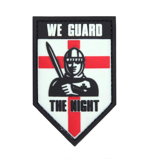 101 Inc. - We Guard The Night PVC 3D Patch - Red / White