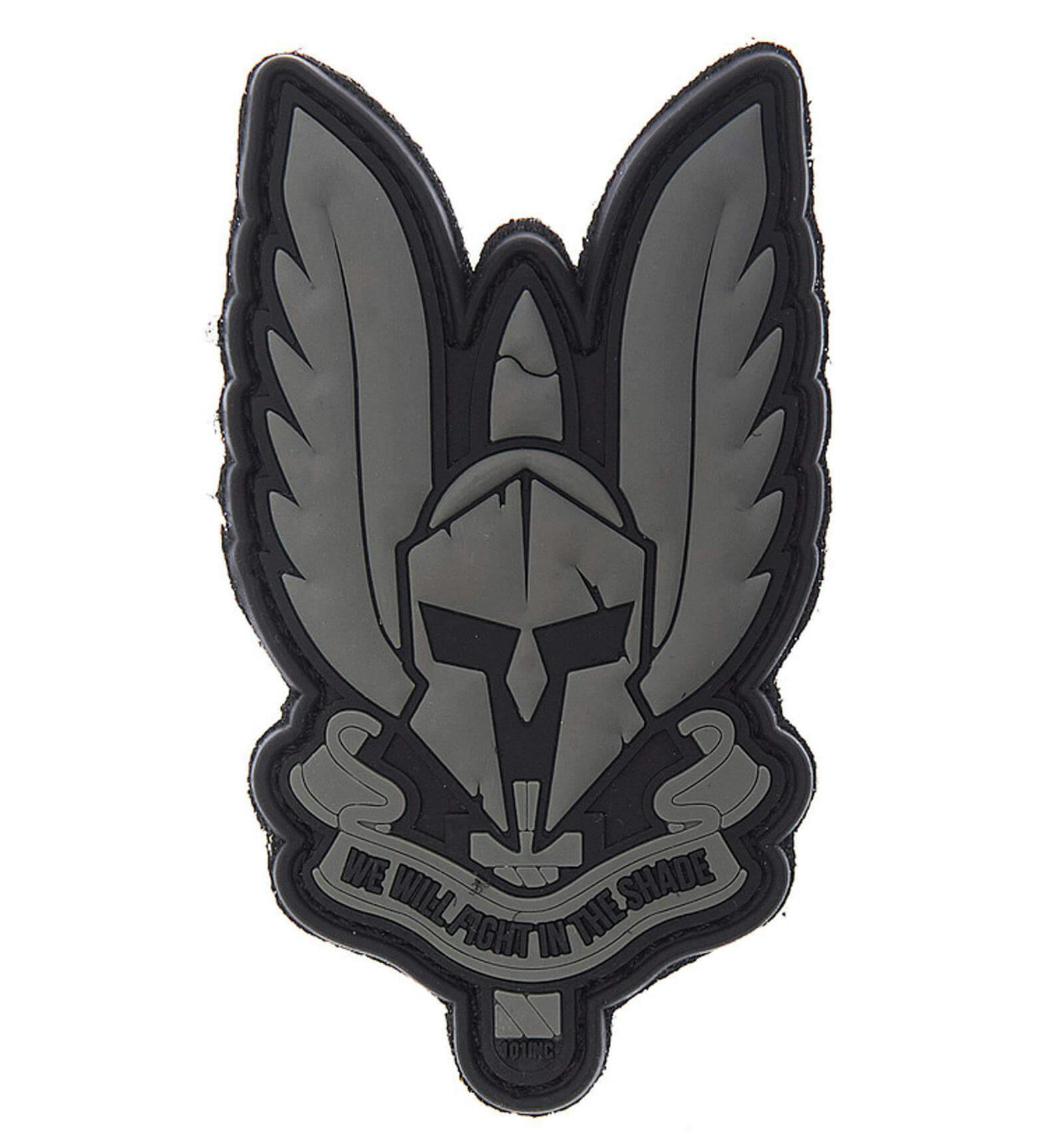 LEGEEON Glow Dark Spartan Helmet with Your Shield OR ON IT PVC 3D Rubber Hook Patch 