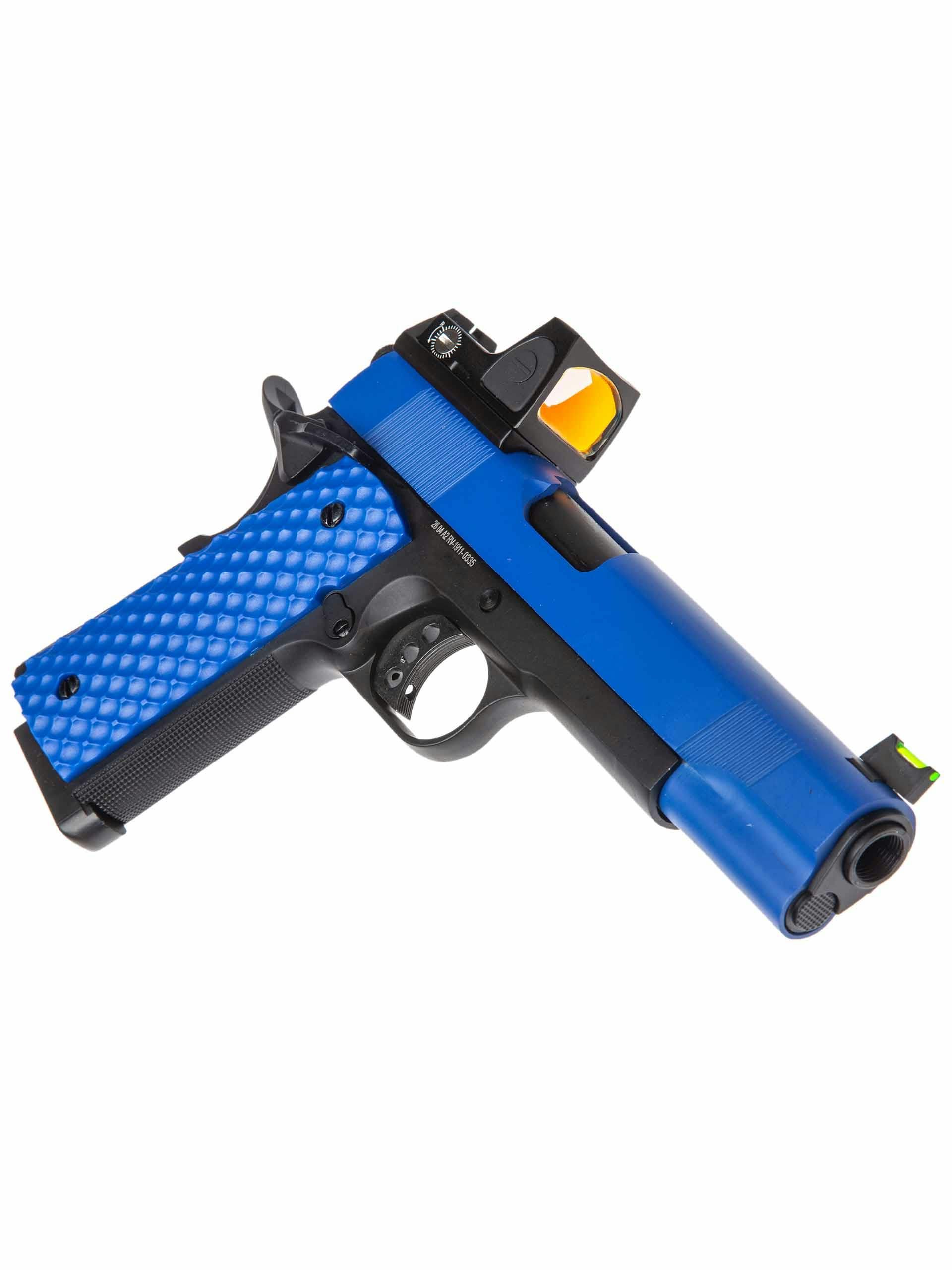 RAVEN MEU Series 1911 GBB Pistol w/BDS; Pre Two-Tone Blue