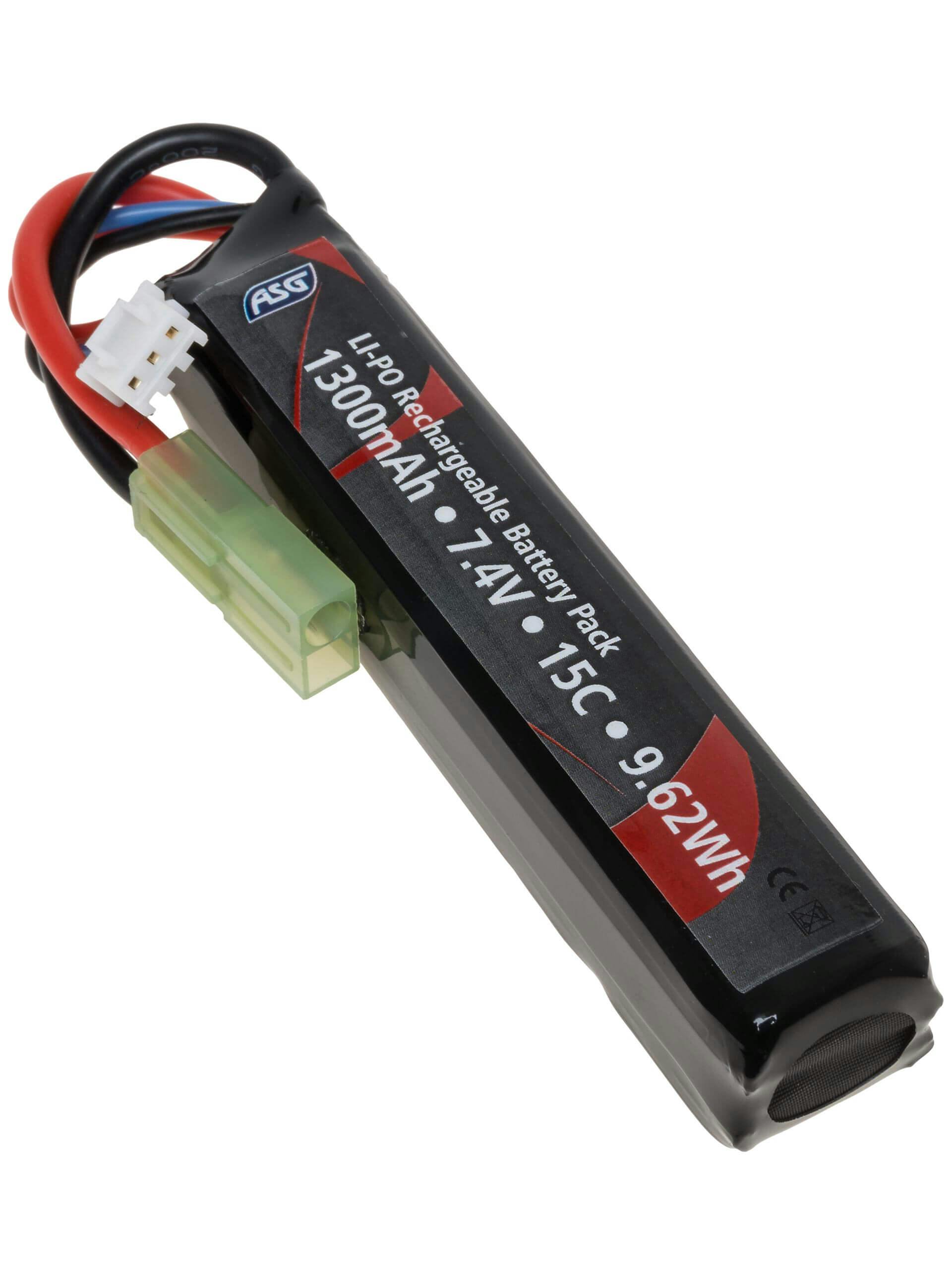 Airsoft 7.4V 1300mAh 20C LiPo Stick Battery Long Lasting High Quality WE-Tech 