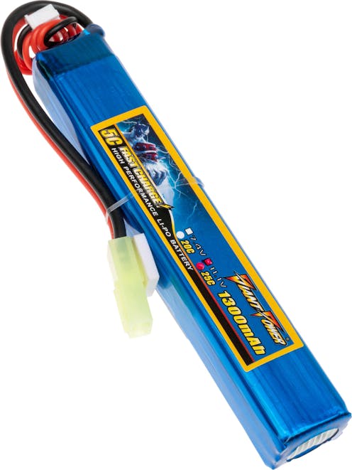 GIANT POWER 11.1v 1300mAh 25C LiPo 123mm Stick Battery