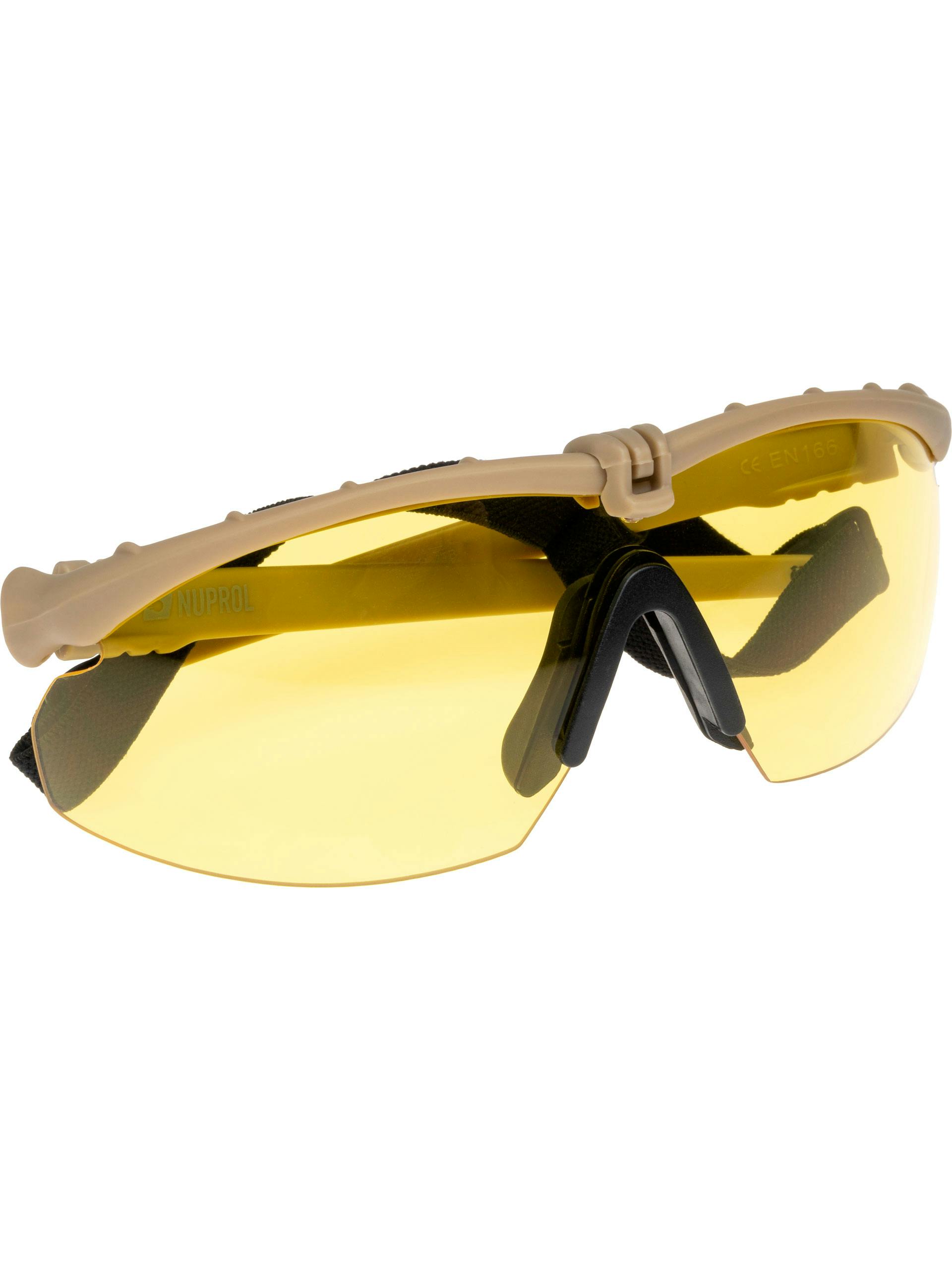 Nuprol Battle Pro Protective Airsoft Eyewear Black Frame Free UK Delivery 
